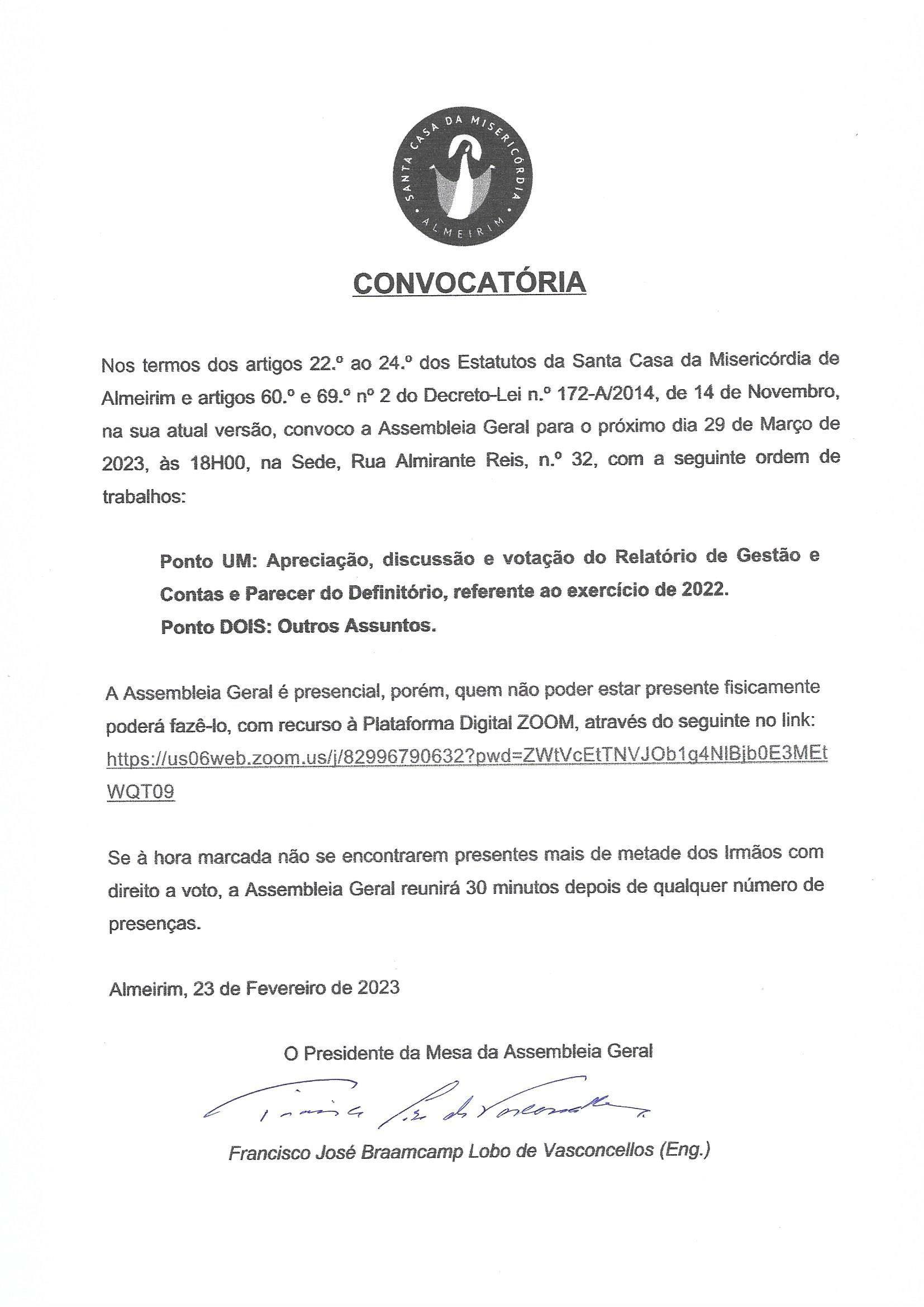 CONVOCATÓRIA AG