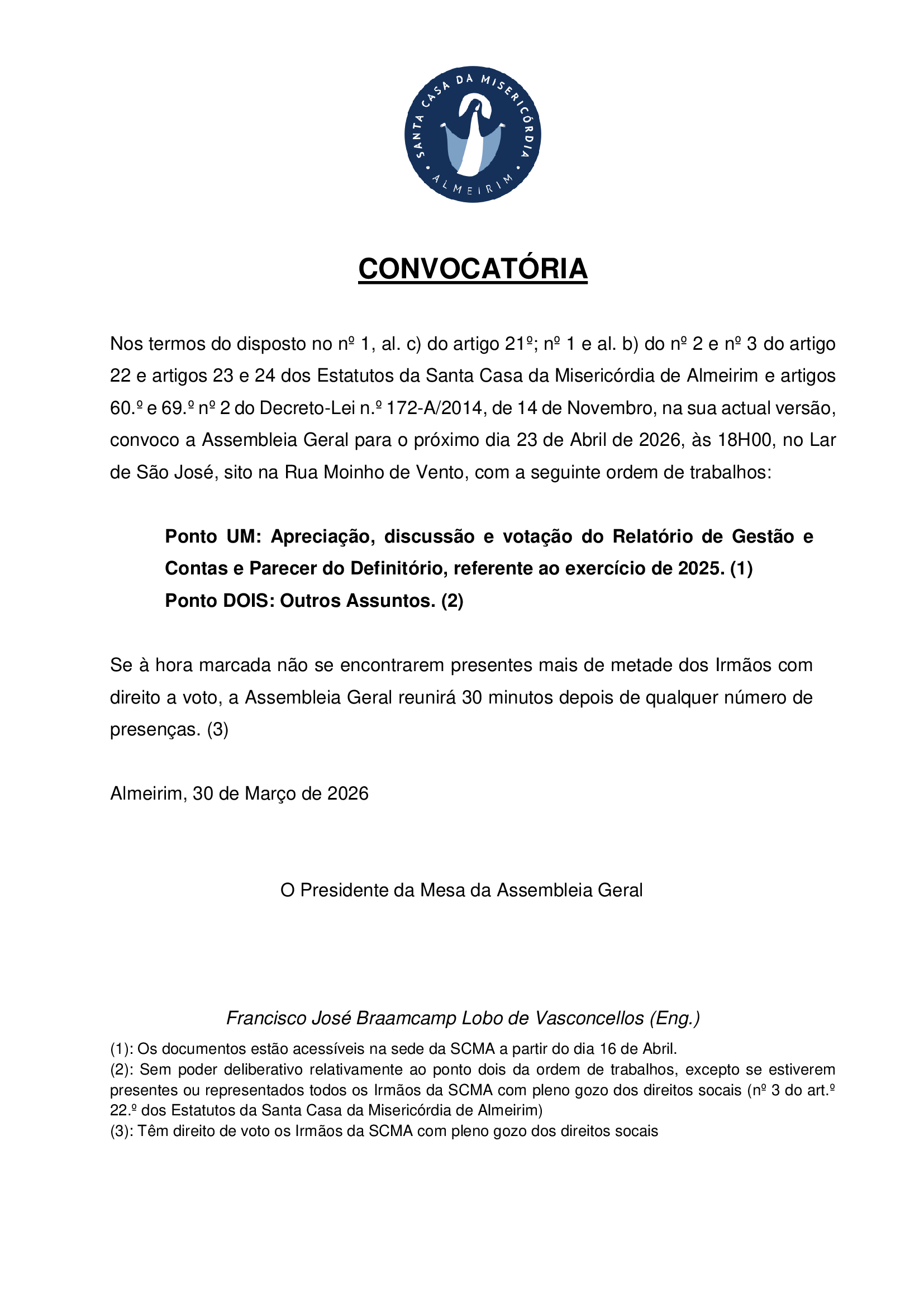 convocatoria